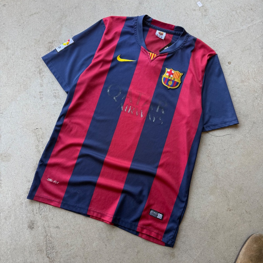 2010s Mens FC Barcelona Nike Dri-Fit Soccer Jersey Family Team 10 Blaugrana S